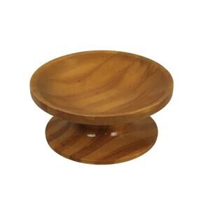 Maine State Prison Wooden Bowl Display Stand Centerpiece Natural Minimalist